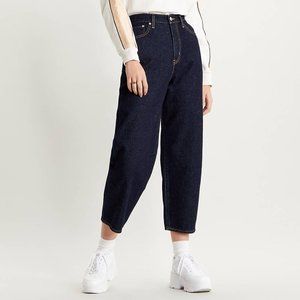 Levi's Balloon Leg High Waisted Dark Wash Jeans 28
